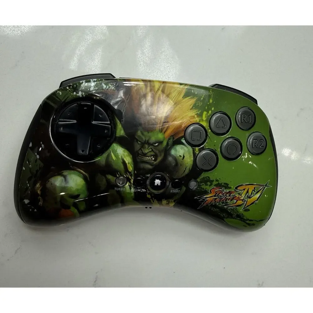 Street Fighter IV MadCatz FightPad Blanka & Ken Controllers(2) Playstation 3 PS3